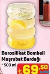 BOROSİLİKAT BOMBELİ MEŞRUBAT BARDAĞI 500 ML BOROSİLİKAT BOMBELİ MEŞRUBAT BARDAĞI 500 ML